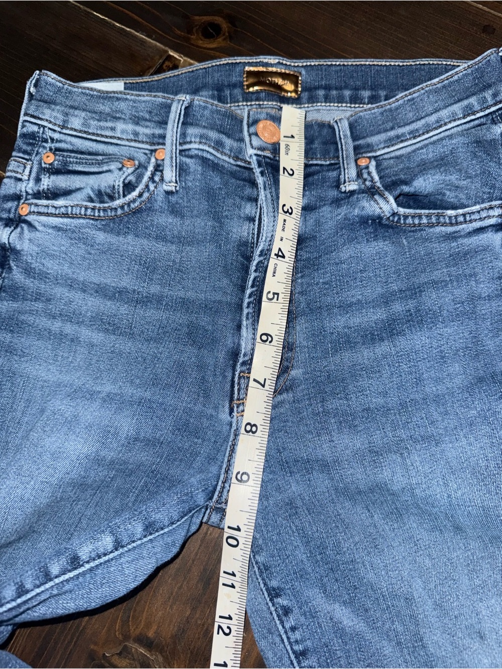 Mother Denim The Insider Crop Fray Jeans in Walking On Coals Size 26 - Picture 12 of 13